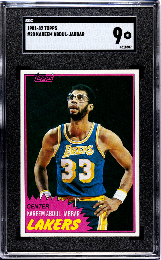 1981-82 Topps Kareem Abdul Jabbar #20 SGC 9
