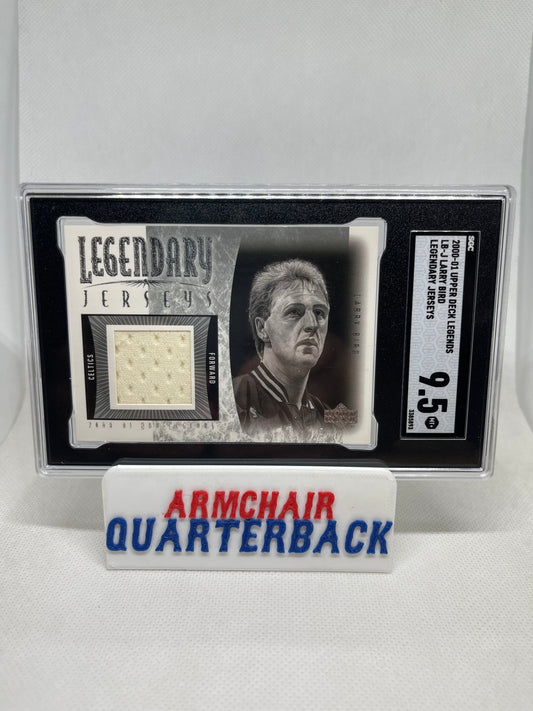 2000-01 Upper Deck NBA Legends Legendary Jerseys Larry Bird #LB-J SGC 9.5