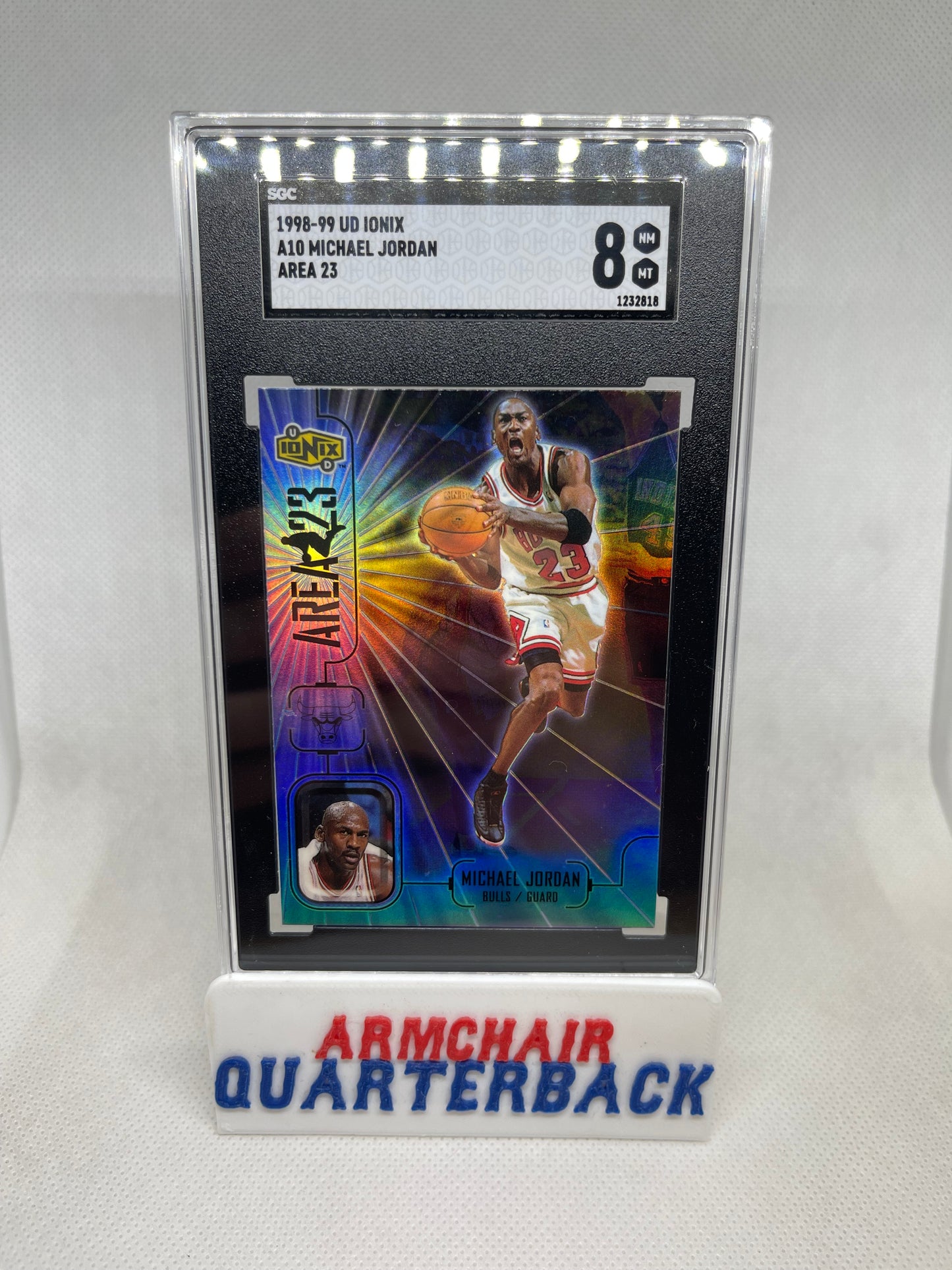 1998-99 UD Ionix Michael Jordan Area 23 #A10 SGC 8