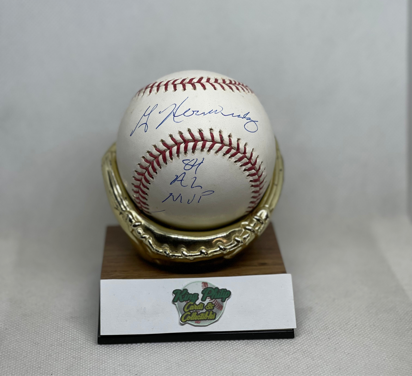 Guillermo “Willie” Hernandez Autographed Baseball “1984 AL MVP” inscription