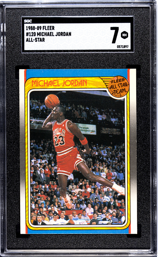 1988-89 Fleer Michael Jordan All Star #120 SGC 7
