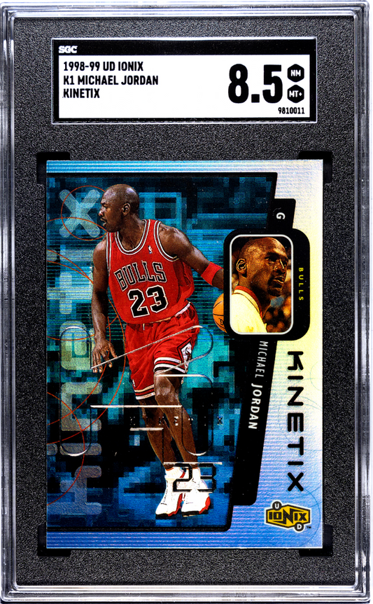 1998-99 UD Ionix Michael Jordan Kinetix #K1 SGC 8.5