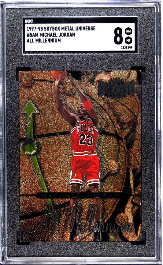 1997-98 Skybox Metal Universe Michael Jordan All Millennium #5AM SGC 8