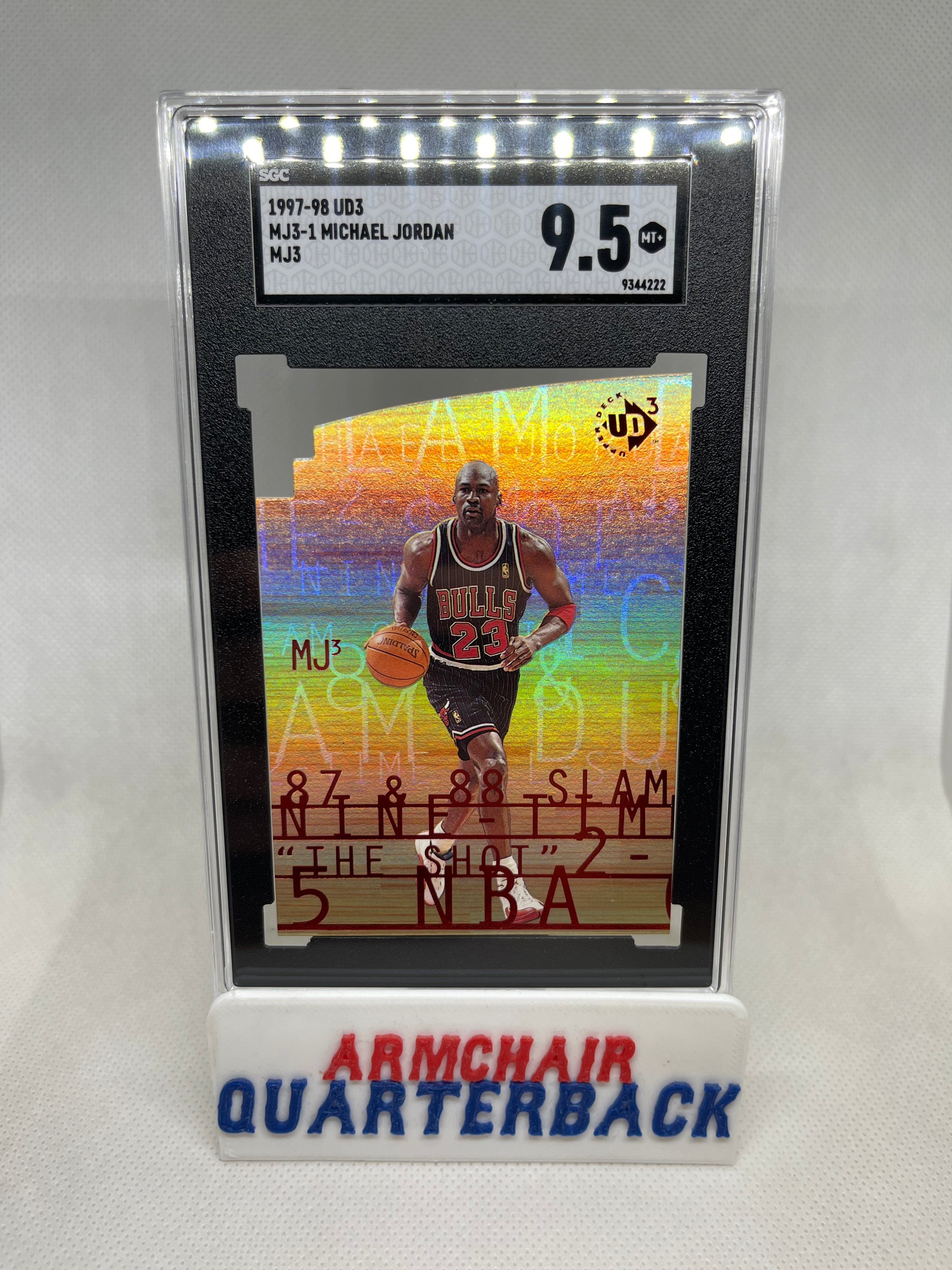 1997-98 UD3 Michael Jordan MJ3-1 Die Cut SGC 9.5 – King Philip 