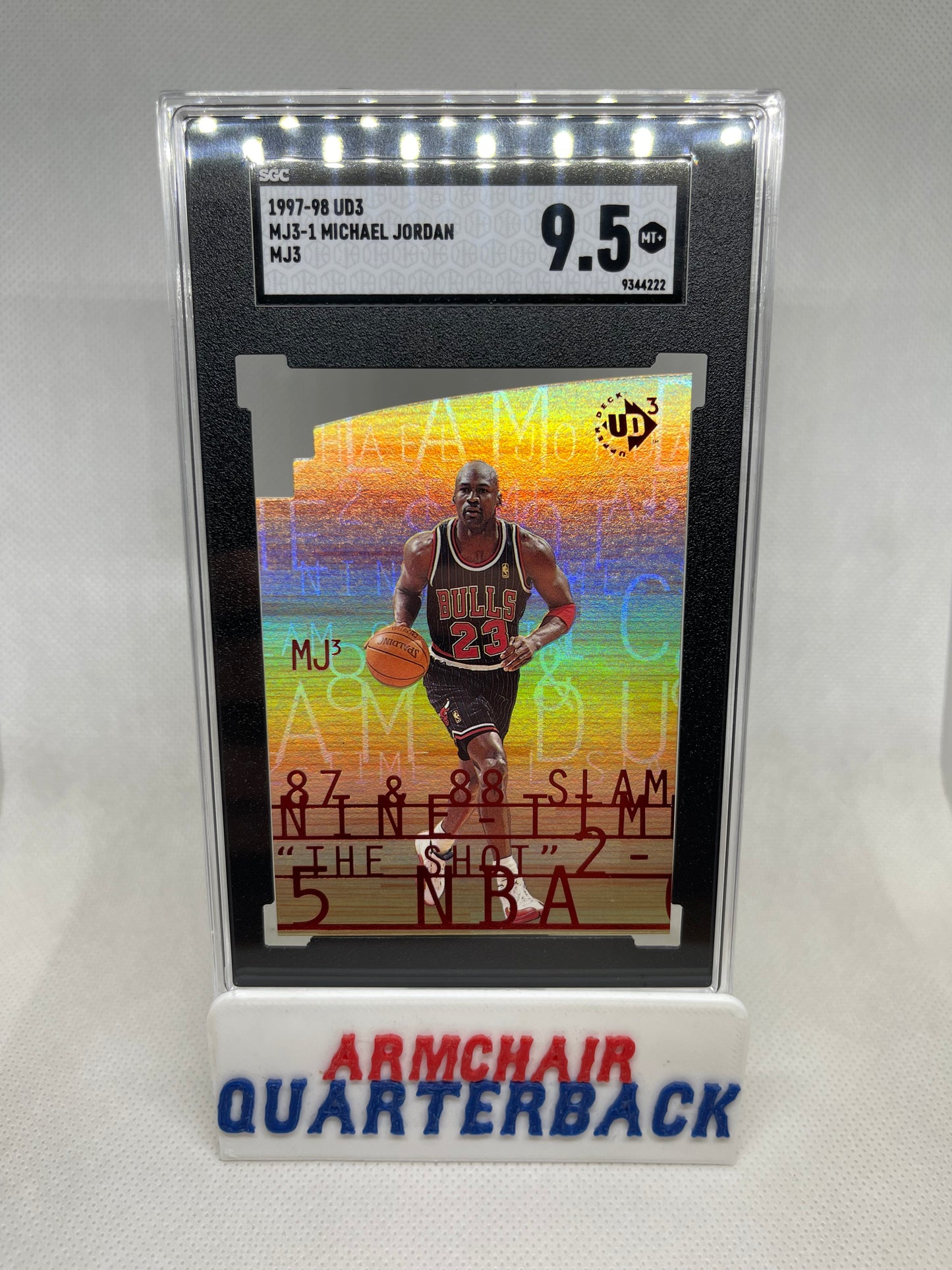1997-98 UD3 Michael Jordan MJ3-1 Die Cut SGC 9.5
