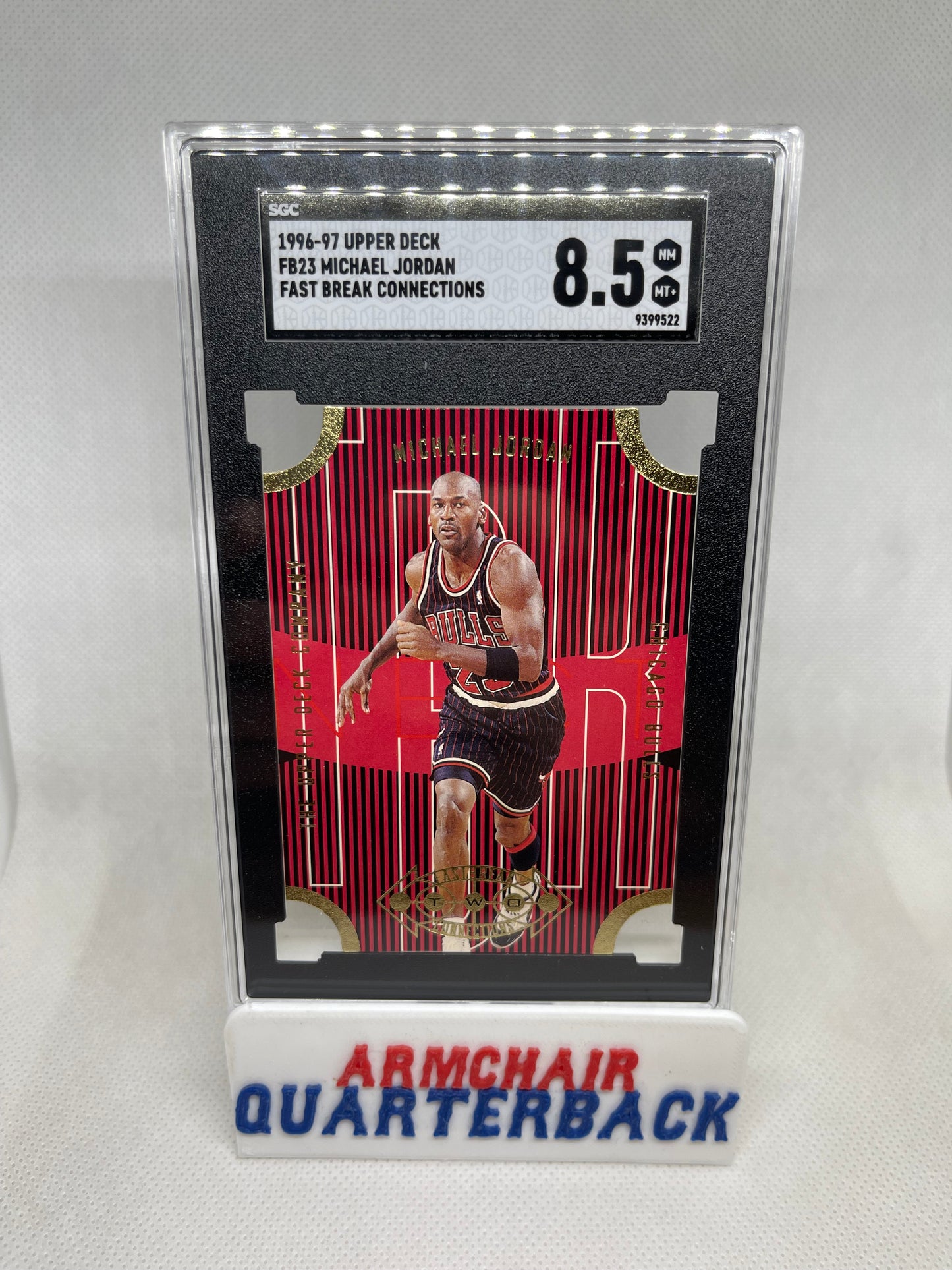 1996-97 Upper Deck Michael Jordan Fast Break Connections #FB23 SGC 8.5