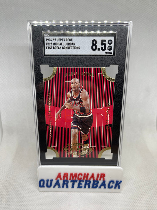 1996-97 Upper Deck Michael Jordan Fast Break Connections #FB23 SGC 8.5