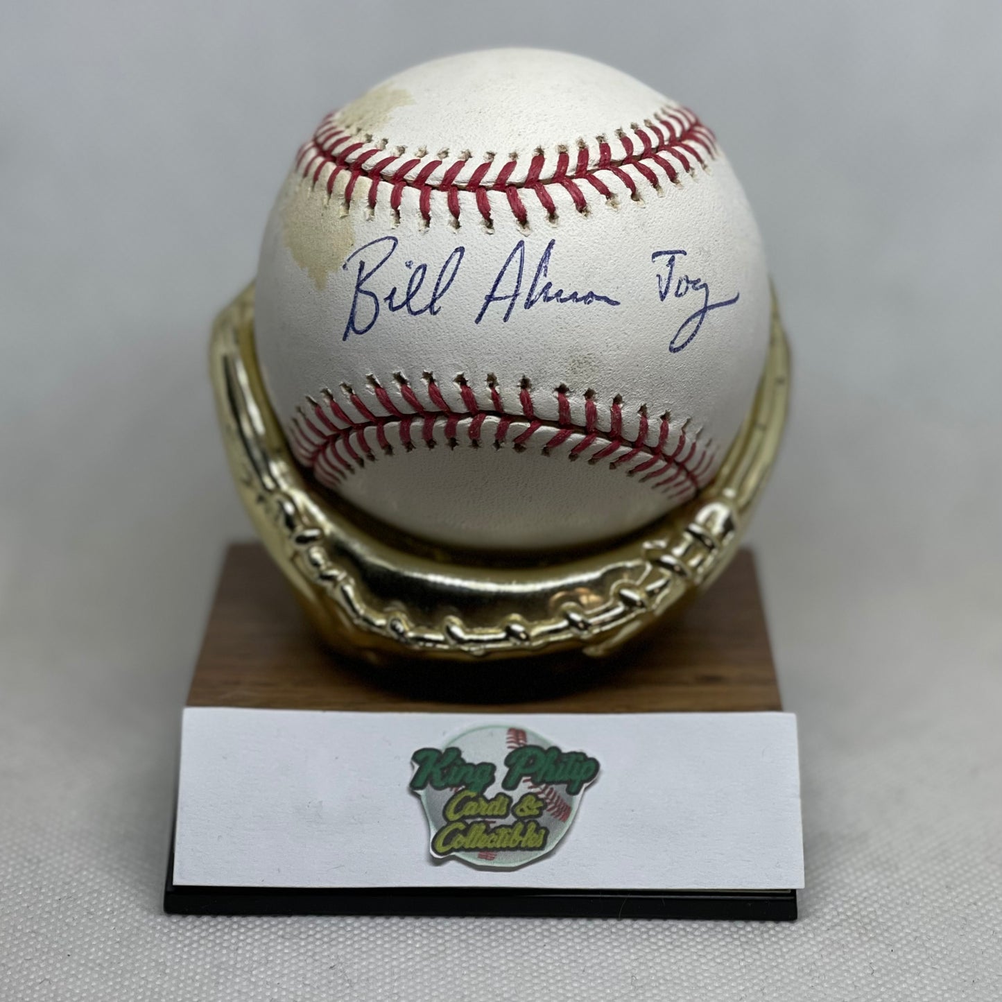 Bill Almon Autographed baseball inscribed “Almon Joy”
