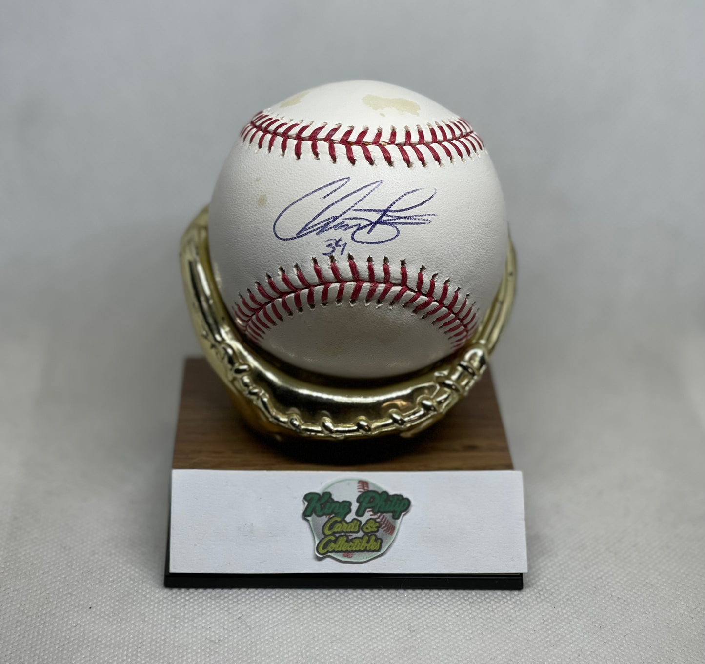 Chris Perez Autographed baseball • TRISTAR productions authentication