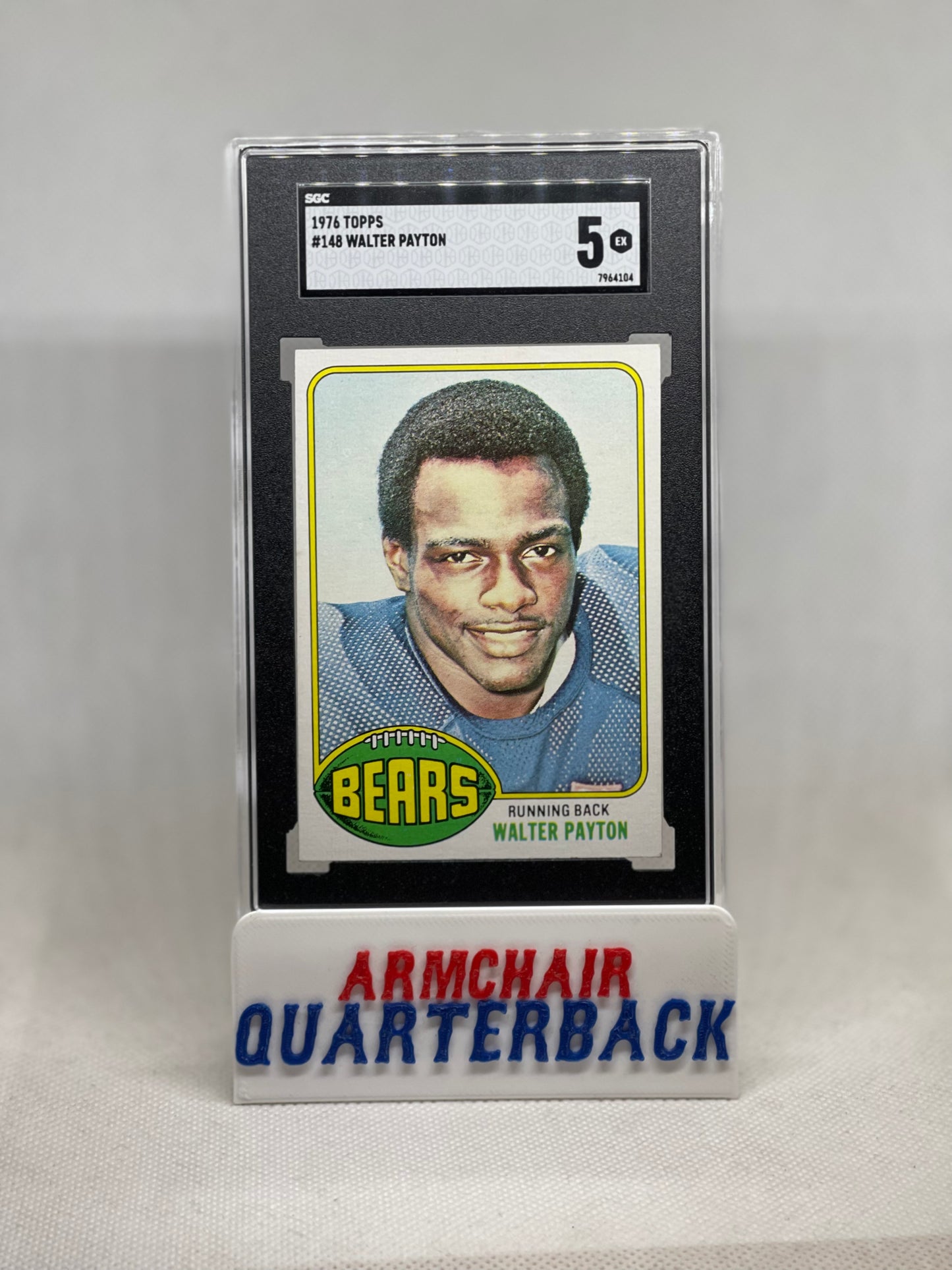 1976 Walter Payton Topps # 148 RC Rookie SGC 5