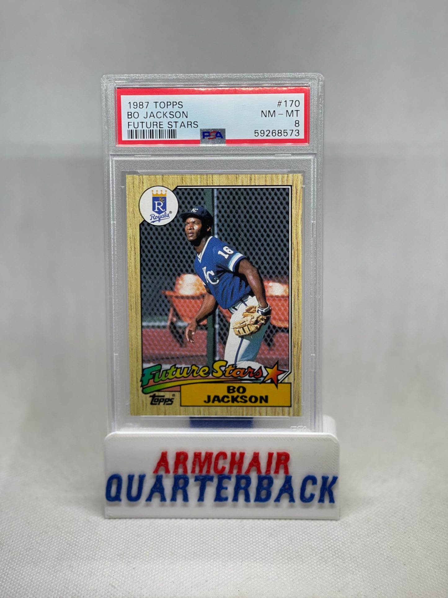 1987 Bo Jackson Topps Baseball Future Stars # 170 RC Rookie