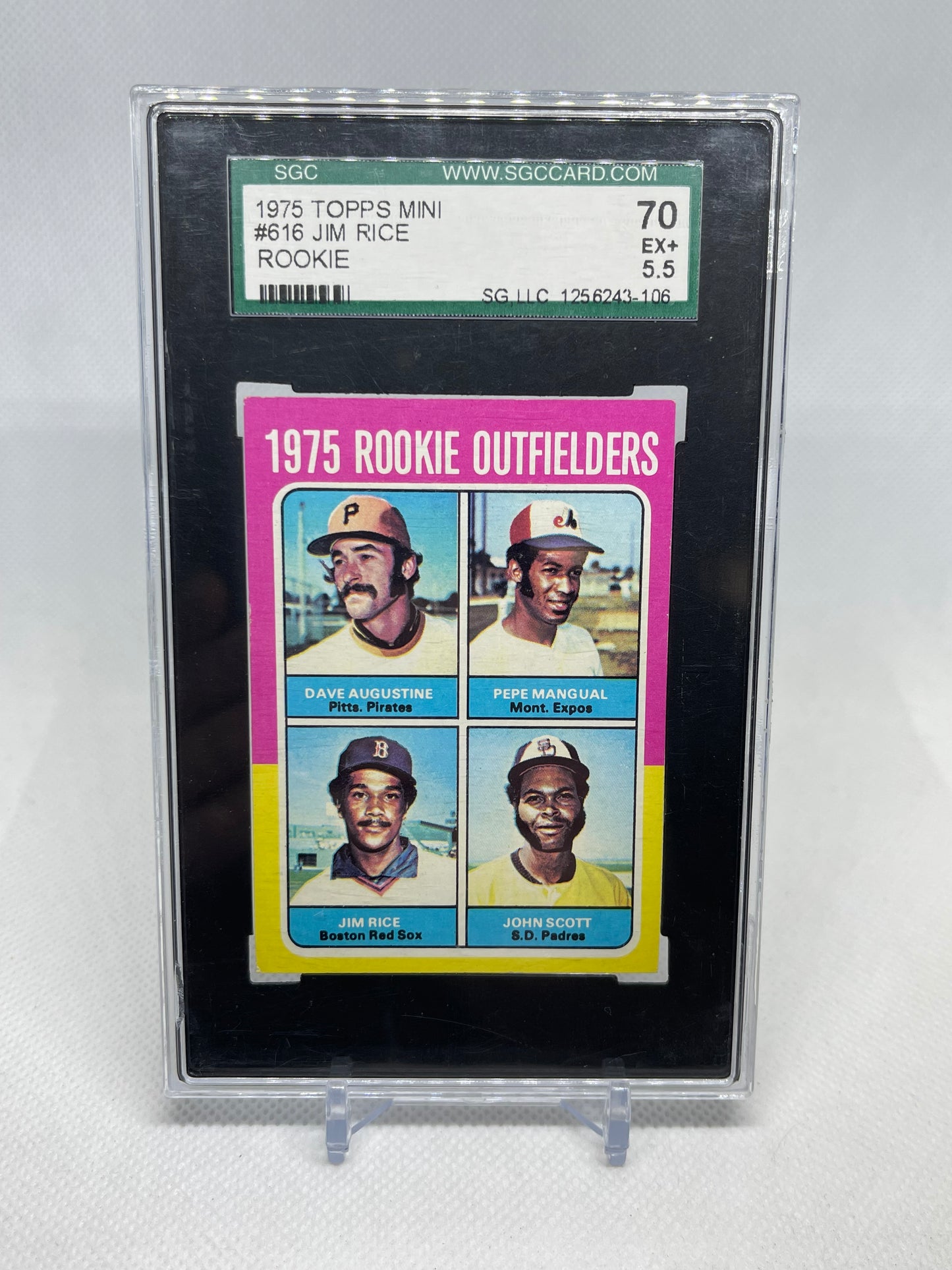 1975 Topps mini Jim Rice Rookie #616