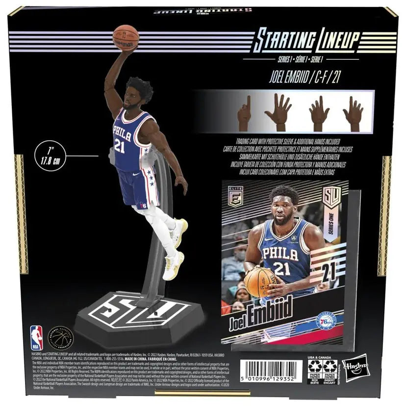 Joel Embiid Series 1 2022 Starting Lineup Philadelphia 76ers Kenner Panini