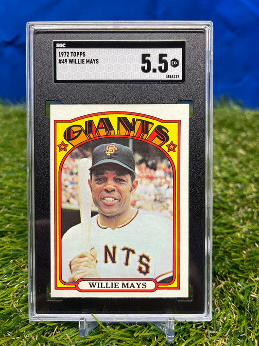 Willie Mays 1972 Topps - #49 SGC 5.5 San Francisco Giants