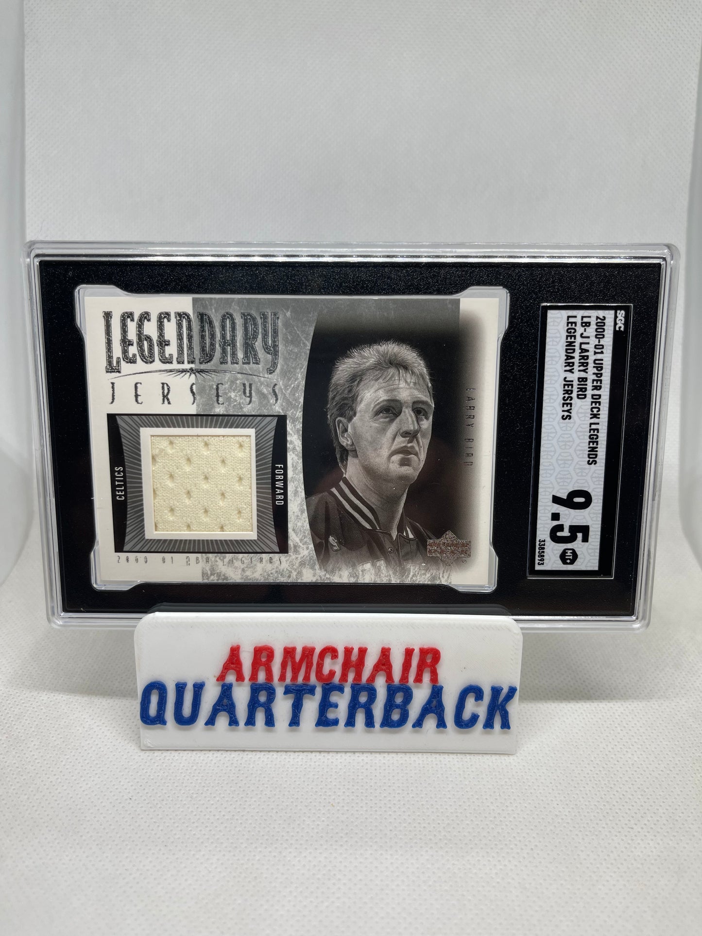 2000-01 Upper Deck NBA Legends Legendary Jerseys Larry Bird #LB-J SGC 9.5