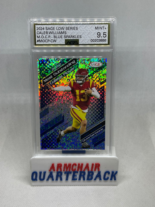 2024 SAGE LOW SERIES CALEB WILLIAMS M.O.C.P. BLUE SPARKLES Graded 9.5 MINT
