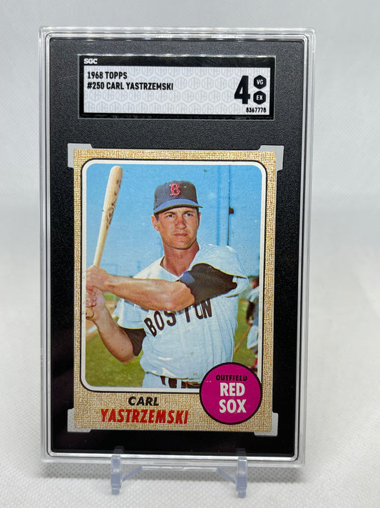Carl Yastrzemski 1968 Topps - #250 SCG 4 Boston Red Sox