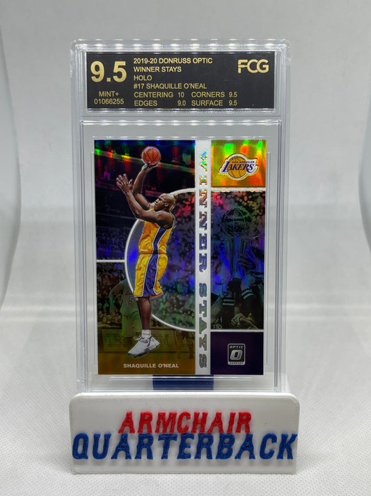 Shaquille O'Neal 2019-20 Panini Donruss Optic Winner Stays Holo Prizm GRADED 9.5
