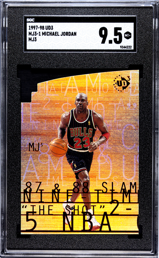 1997-98 UD3 Michael Jordan MJ3-1 Die Cut SGC 9.5