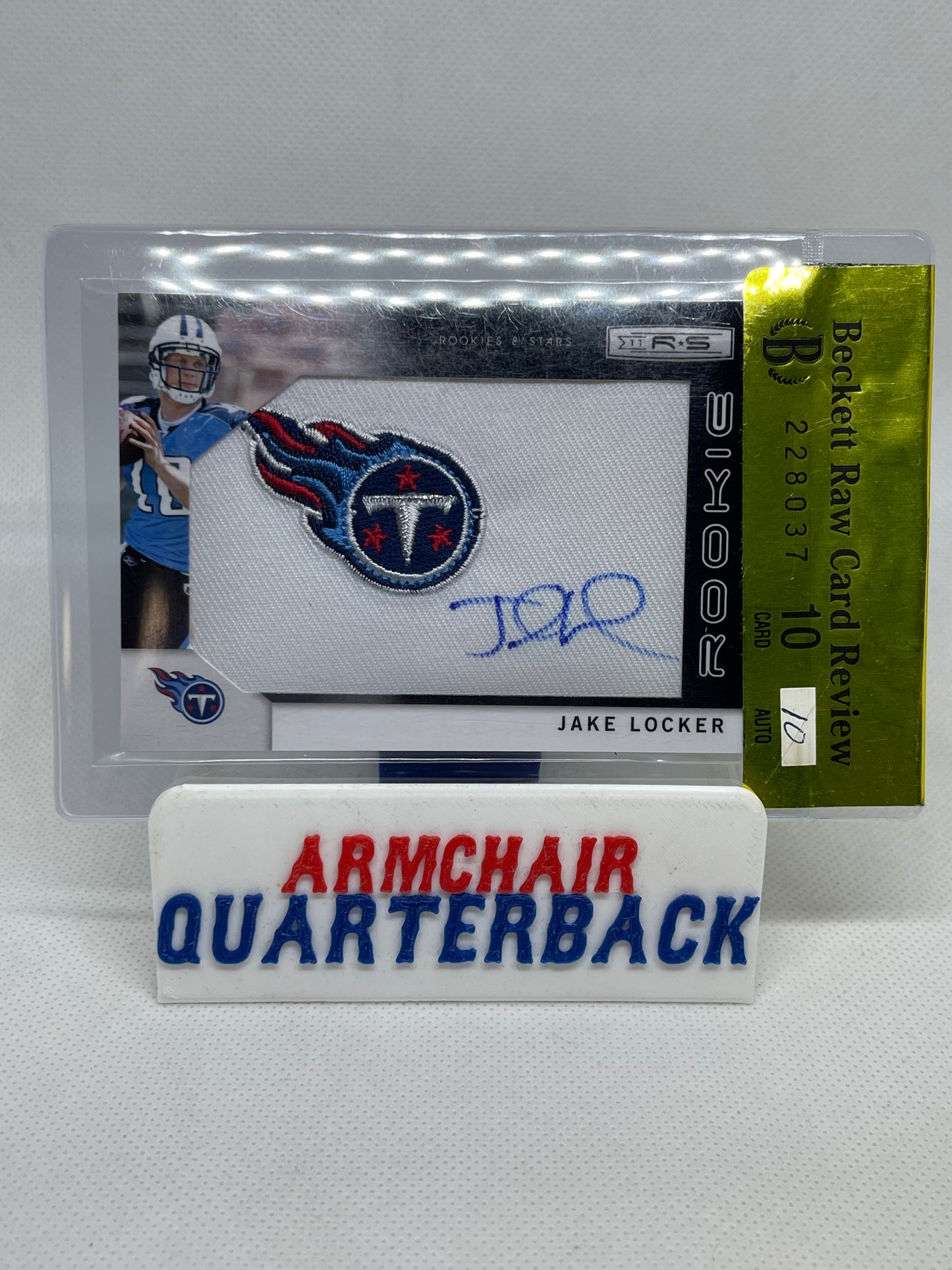 Jake Locker 2011 Rookies and Stars Auto/Patch 10/10 #’d/299