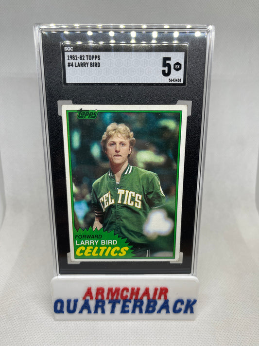 1981-82 Topps Larry Bird #4 SGC 5