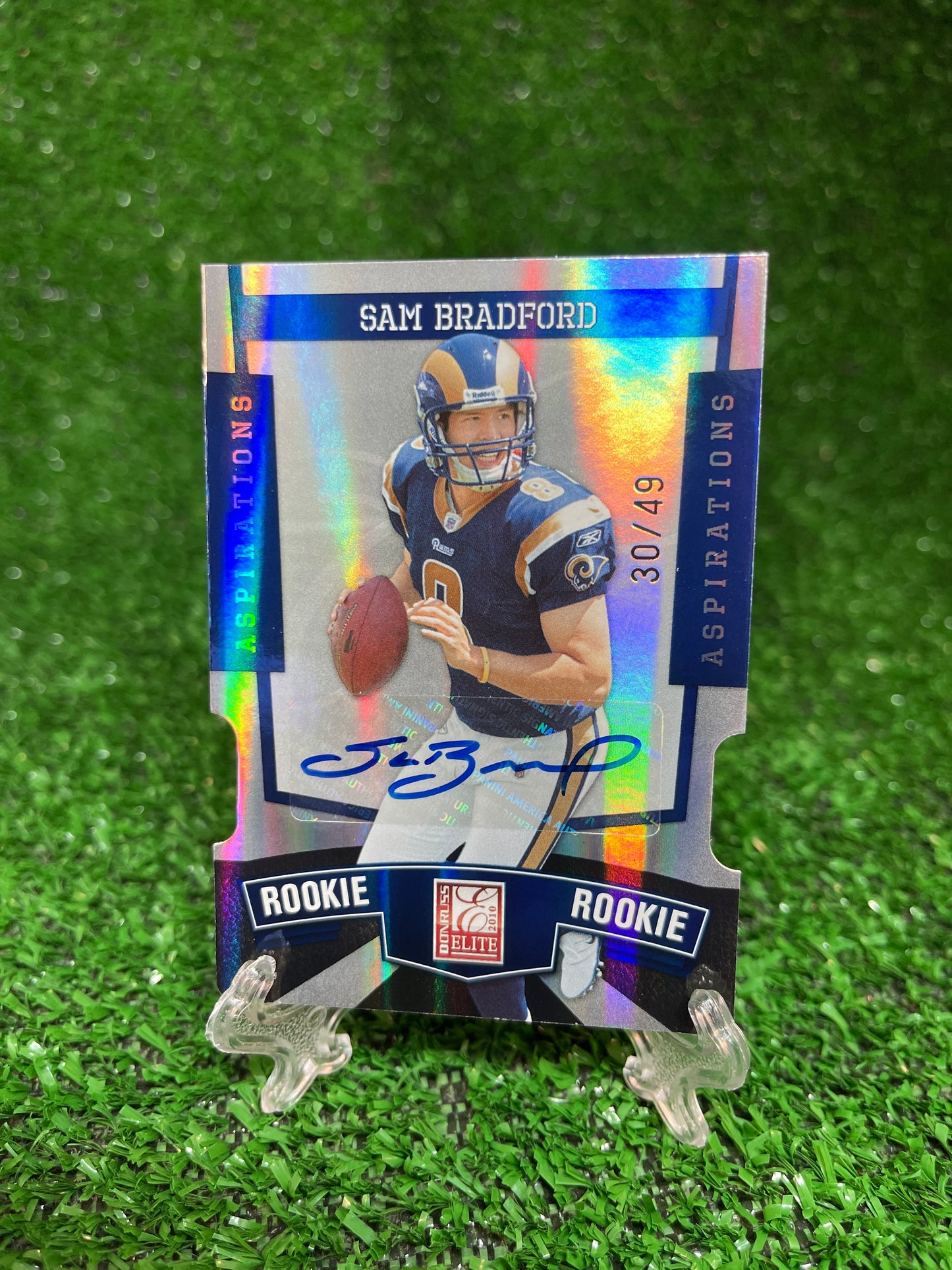 Sam Bradford 2010 Donruss Elite Aspirations Die Cut Auto #’d 30/49