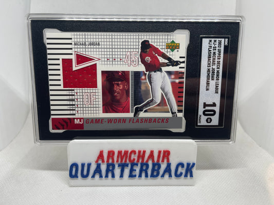 2002 UD Minor League Michael Jordan MJ Flashbacks Memorabilia MJ-SS SGC 10 POP 1