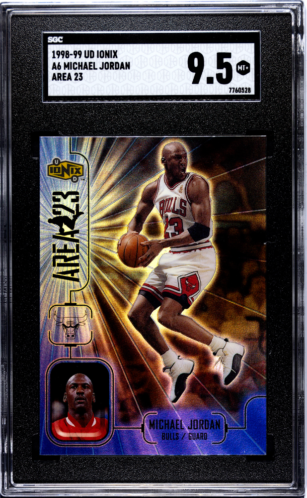 1998-99 UD Ionix Michael Jordan Area 23 #A6 SGC 9.5