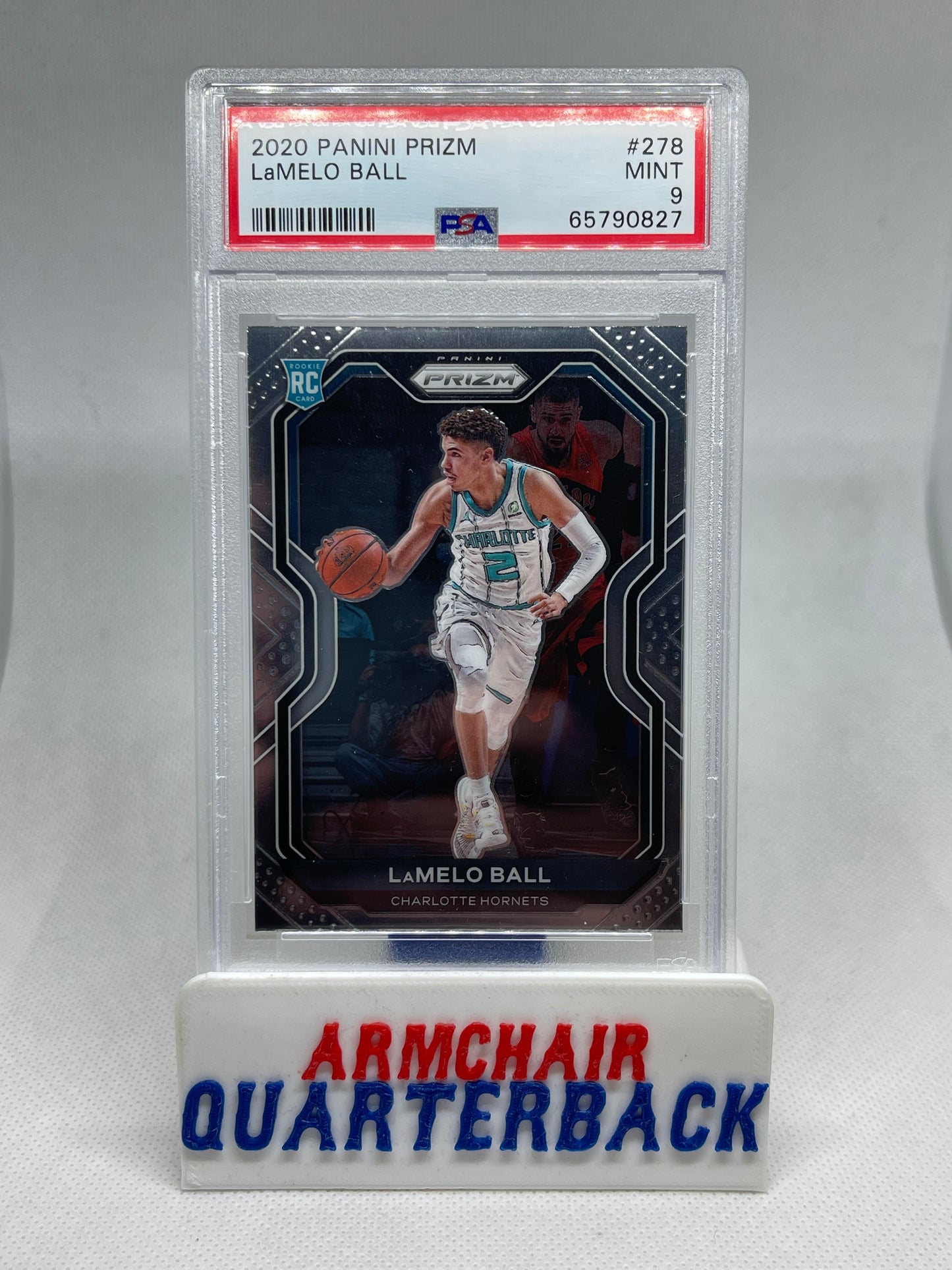 LaMelo Ball 2020-21 Panini Prizm RC Prizm Rookie PSA 9