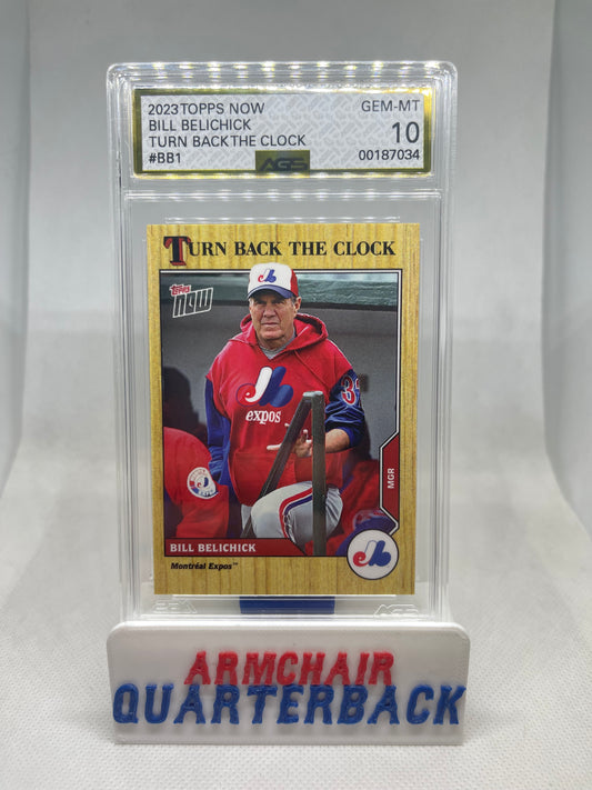 2023 TOPPS NOW BILL BELICHICK TURN BACK THE CLOCK #BB1 GEM MINT Graded 10 POP 1
