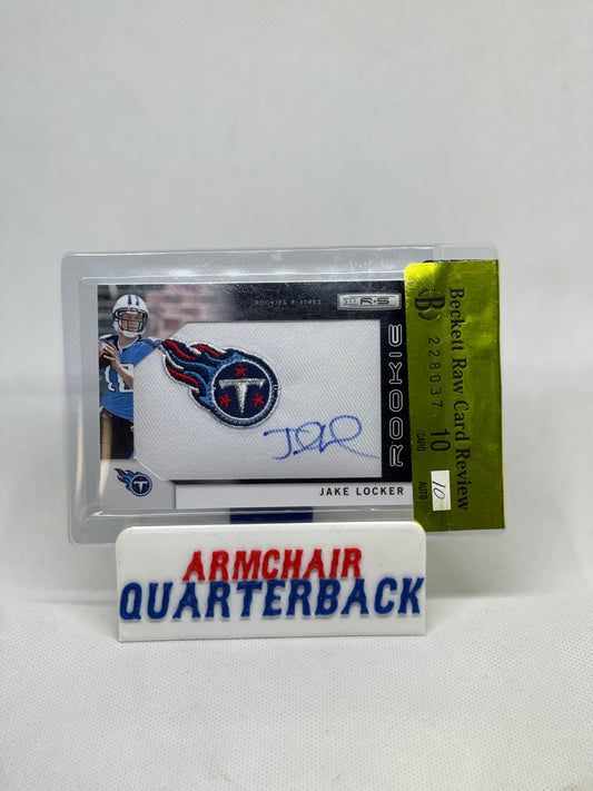 Jake Locker 2011 Rookies and Stars Auto/Patch 10/10 #’d/299