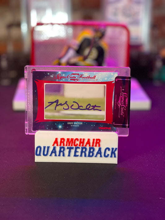 Andy Dalton 2012 TriStar SignaCuts Autograph Encased/uncirculated #’d 1/5