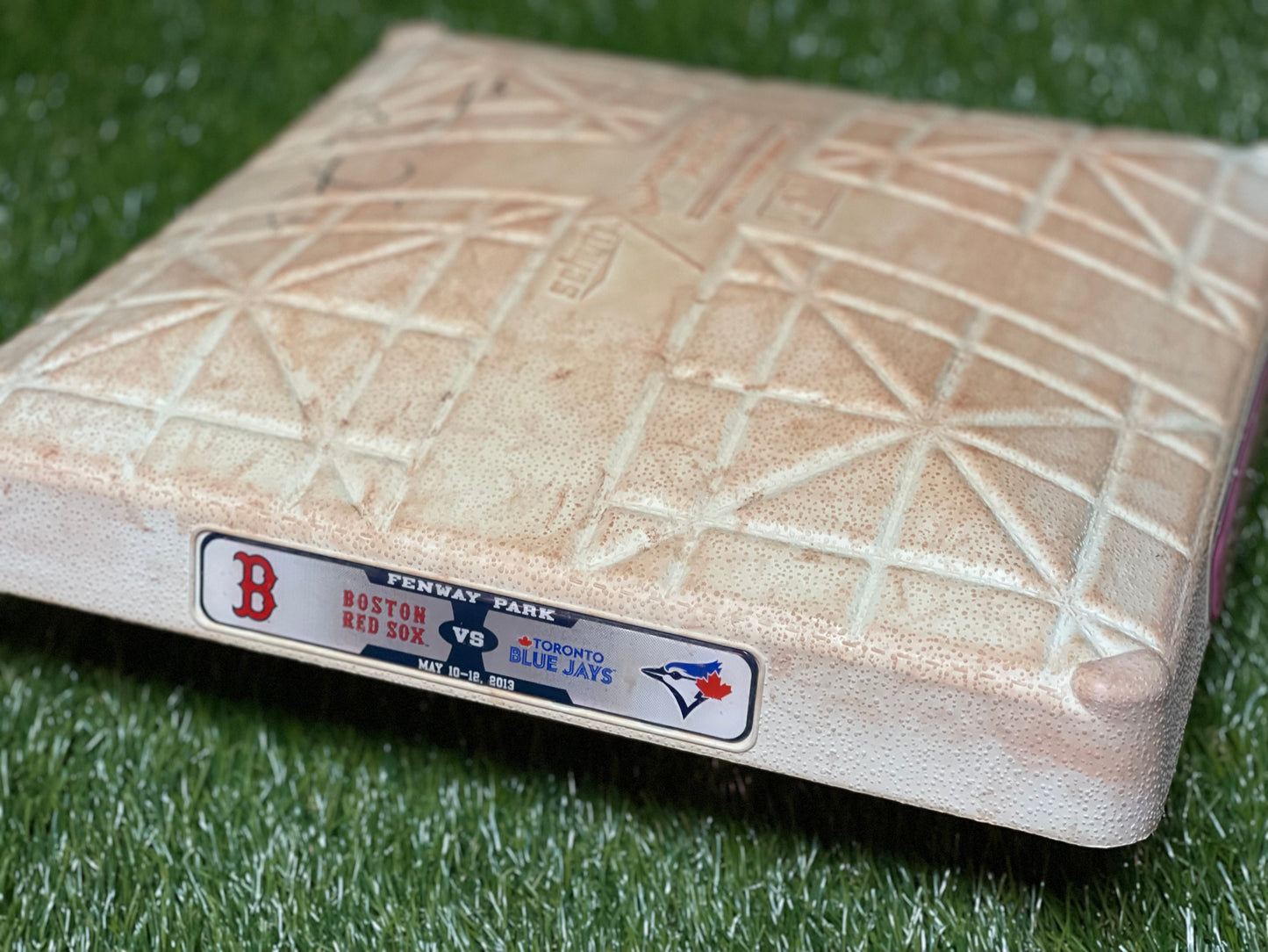 Dustin Pedroia Autographed 2nd Base Mother’s Day 2013 Fenway Park MLB AUTHENTIC