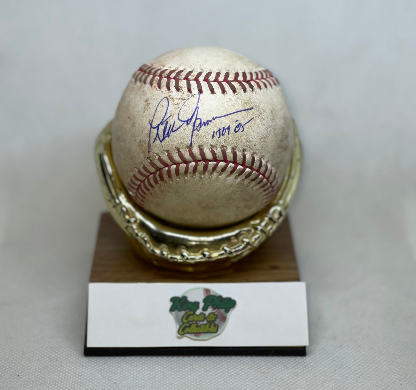 Peter Gammons Autographed Game-used baseball 05/28/19 Red Sox vs Indians
