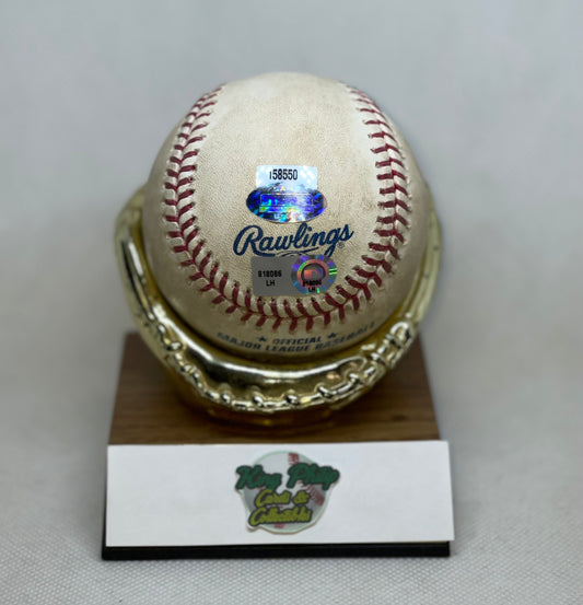 Carlos Pena Autographed Game-used baseball 09/07/10 Red Sox vs Rays