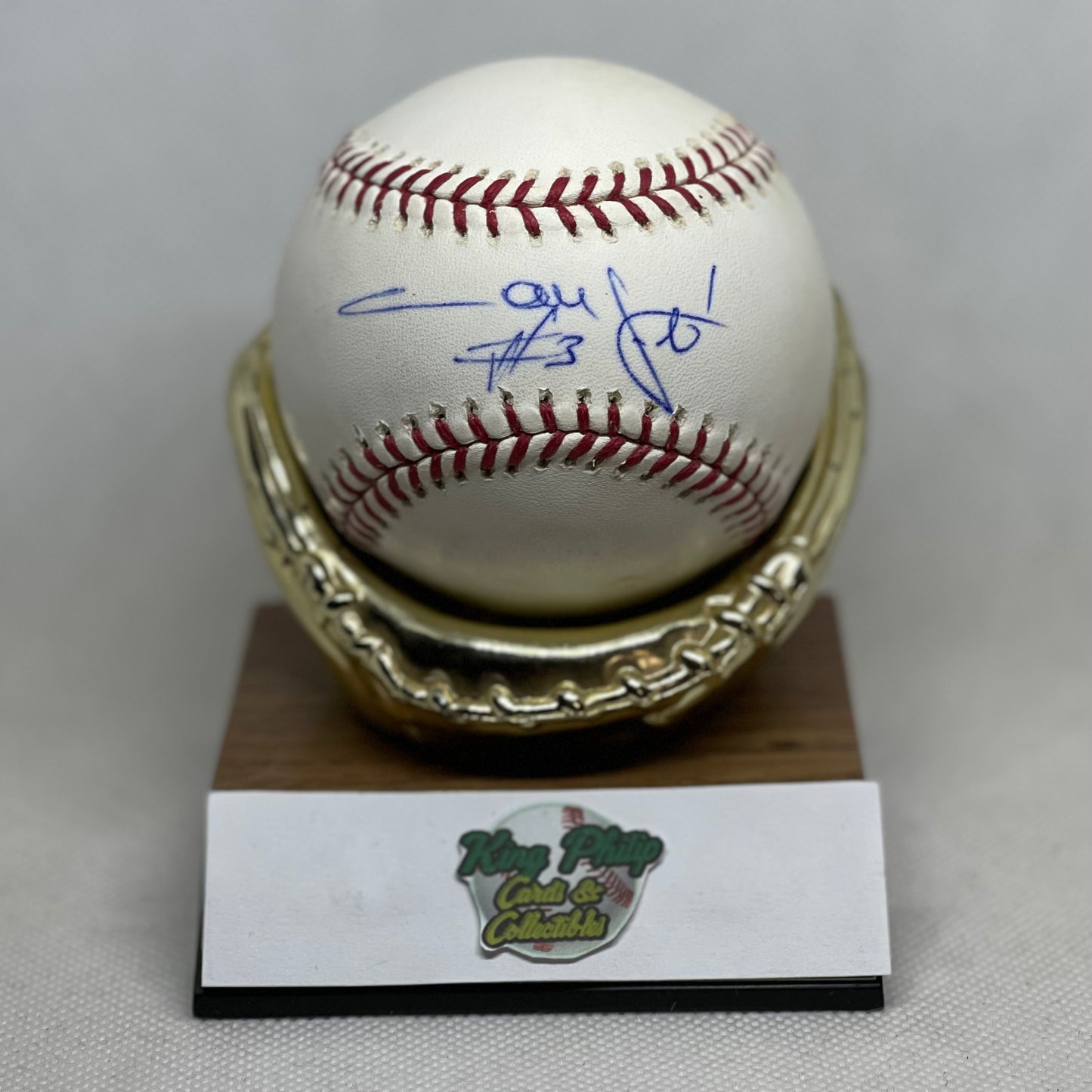 Carlos Febles Autographed baseball