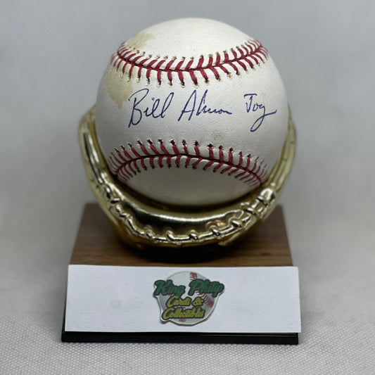 Bill Almon Autographed baseball inscribed “Almon Joy”