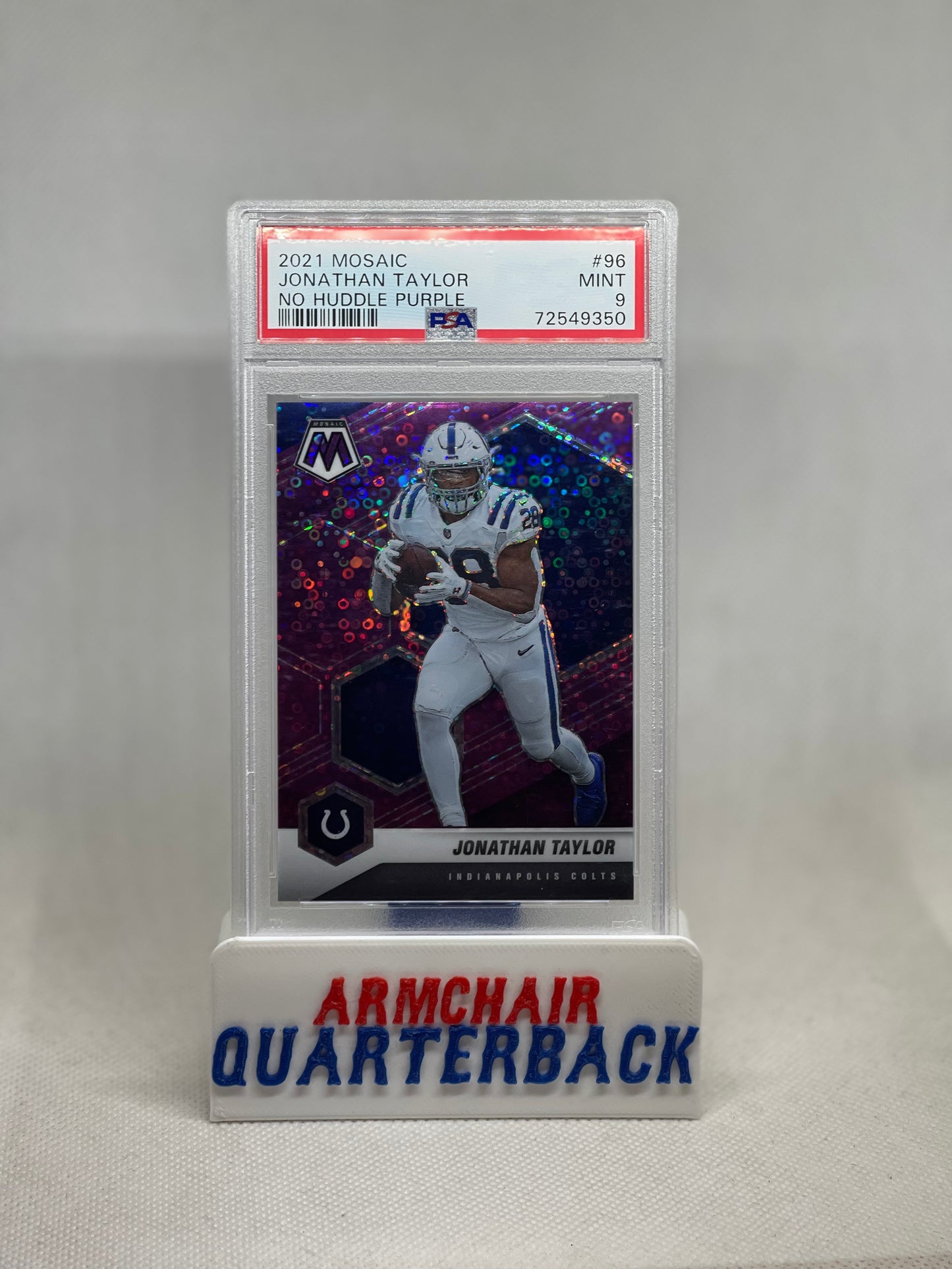 2021 MOSAIC JONATHAN TAYLOR NO HUDDLE PURPLE #’d 15/50