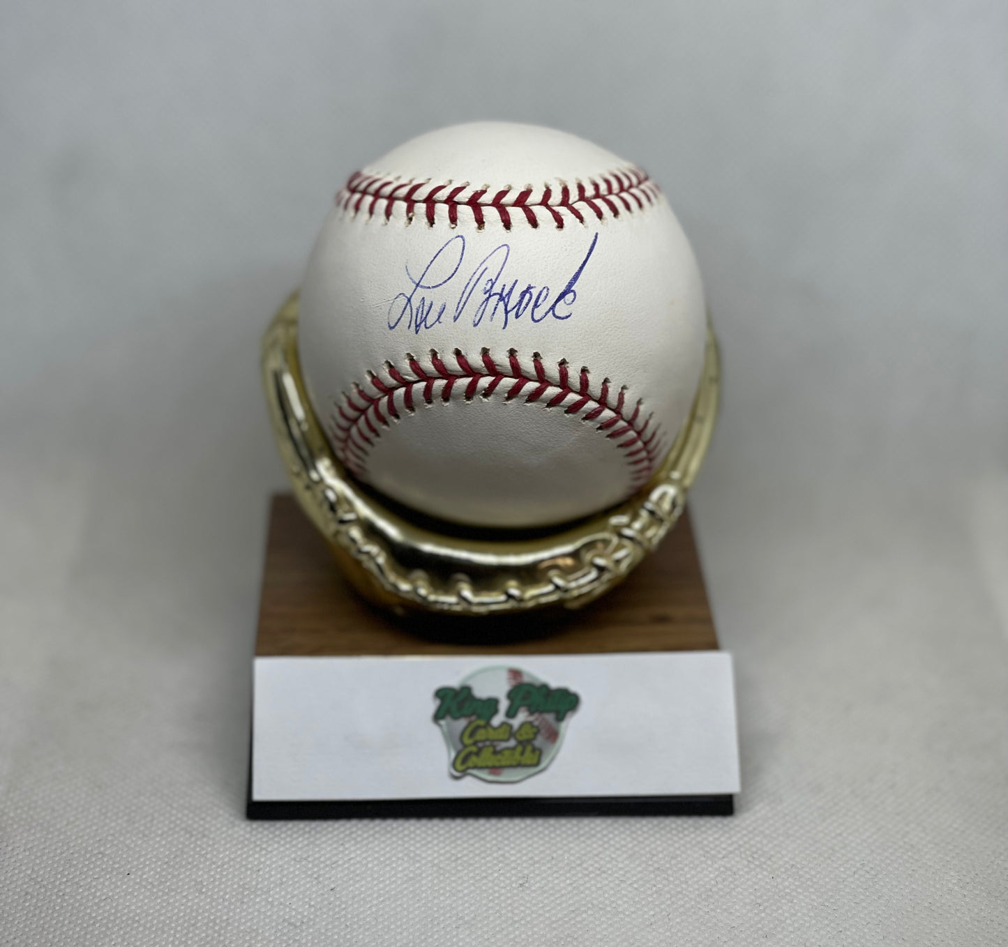 Lou Brock Autographed baseball