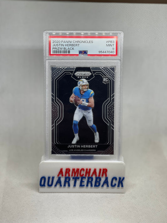2020 PANINI CHRONICLES JUSTIN HERBERT PRIZM BLACK