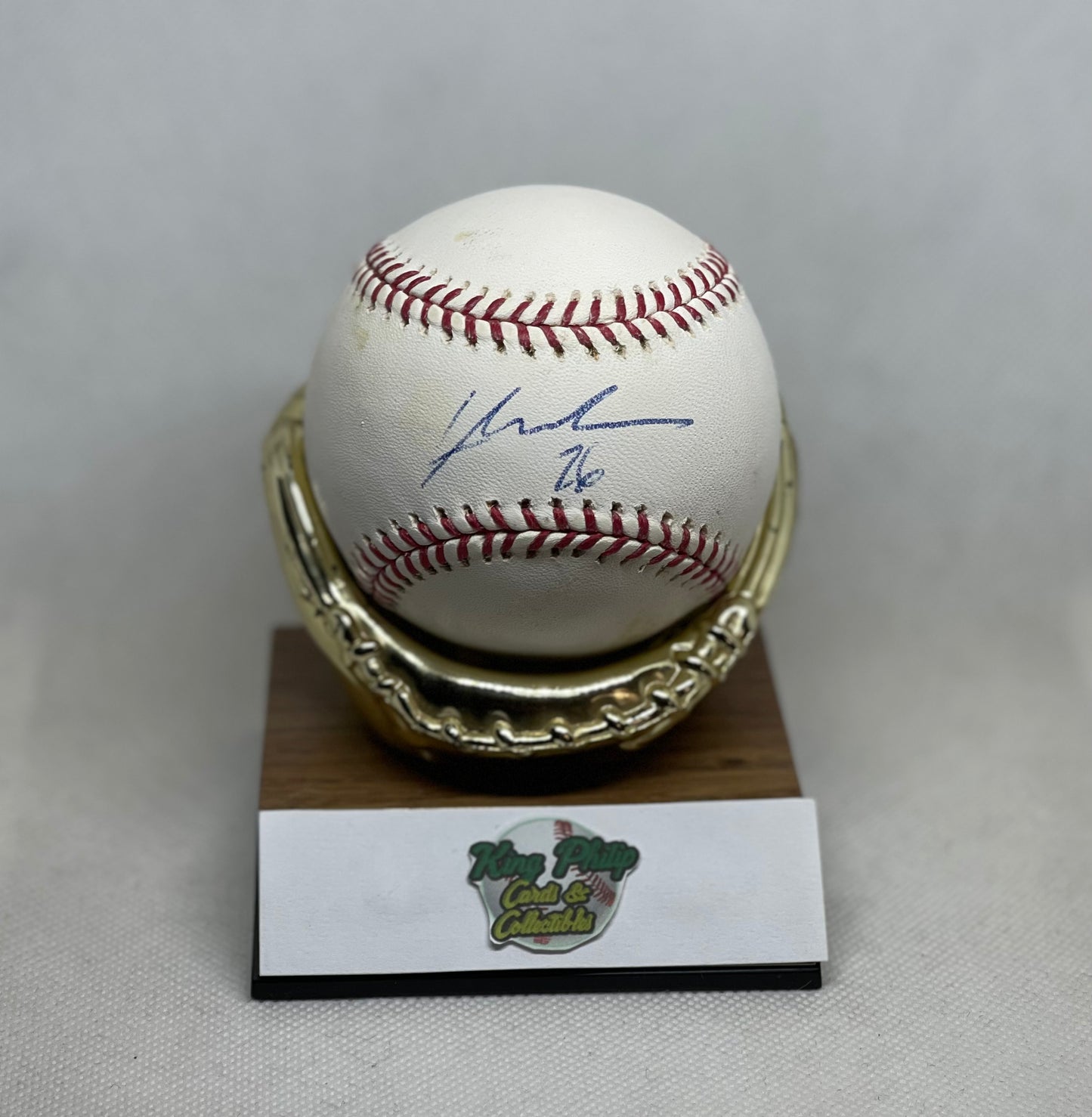 Lars Anderson Autographed baseball