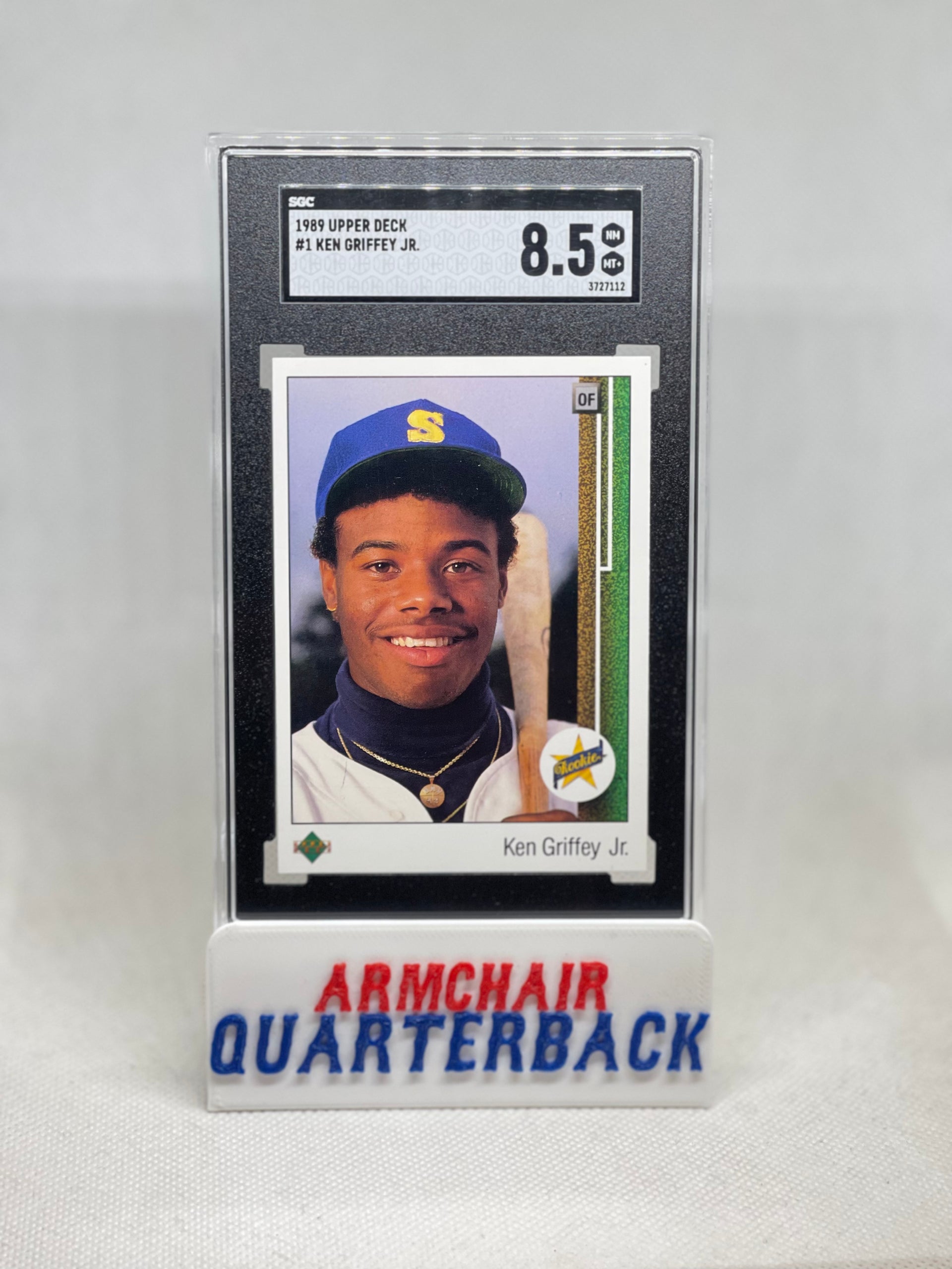 Ken Griffey Jr 1989 Upper Deck # 1 RC Rookie SGC 8.5 – King Philip 