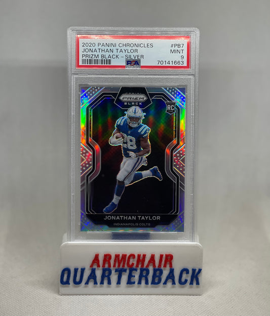 2020 PANINI CHRONICLES JONATHAN TAYLOR PRIZM BLACK - SILVER
