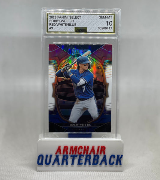 2023 PANINI SELECT BOBBY WITT JR. RED/WHITE/BLUE # 3