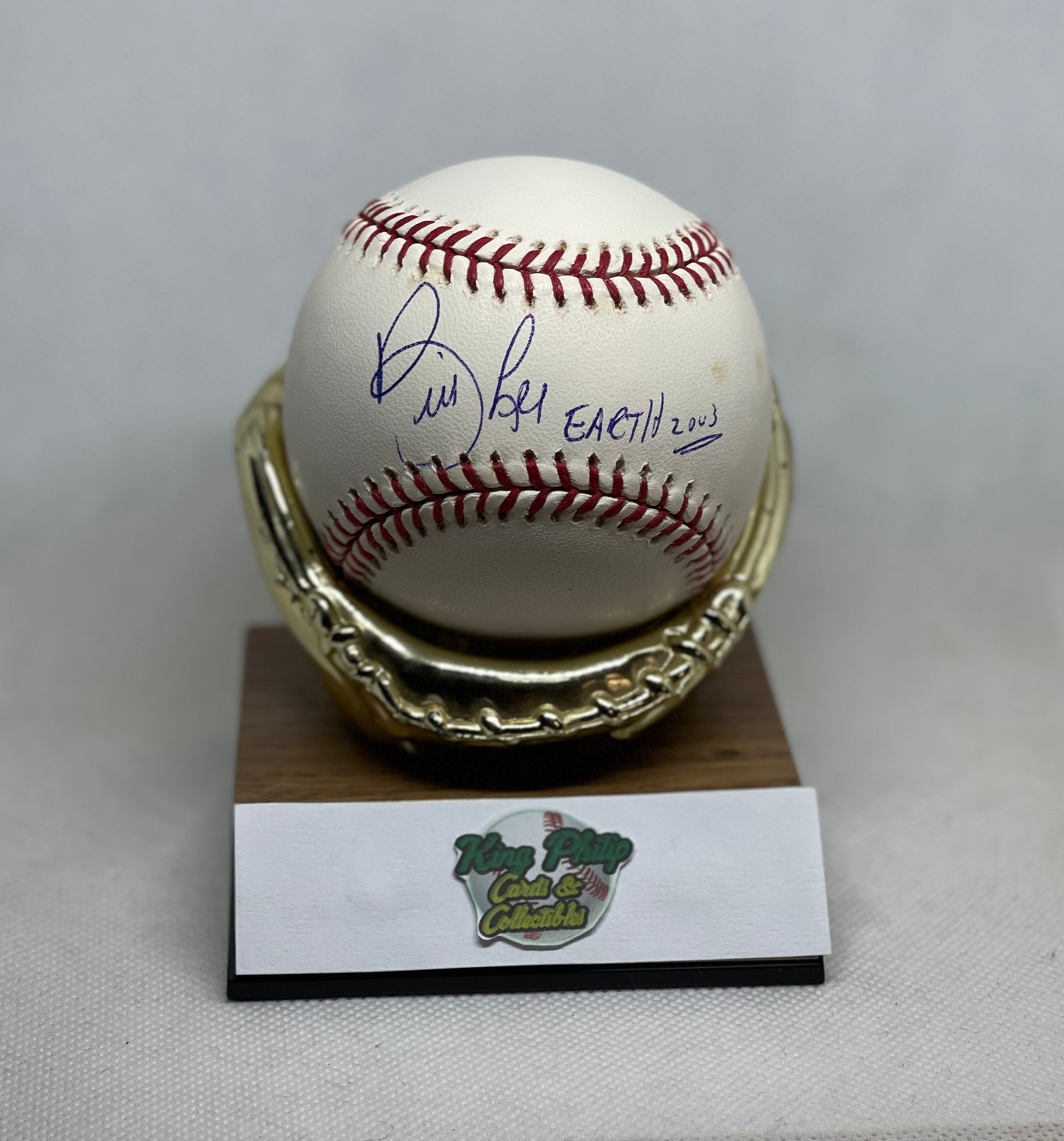 Bill “The Spaceman” Lee Autographed baseball inscribed “Earth 2003”