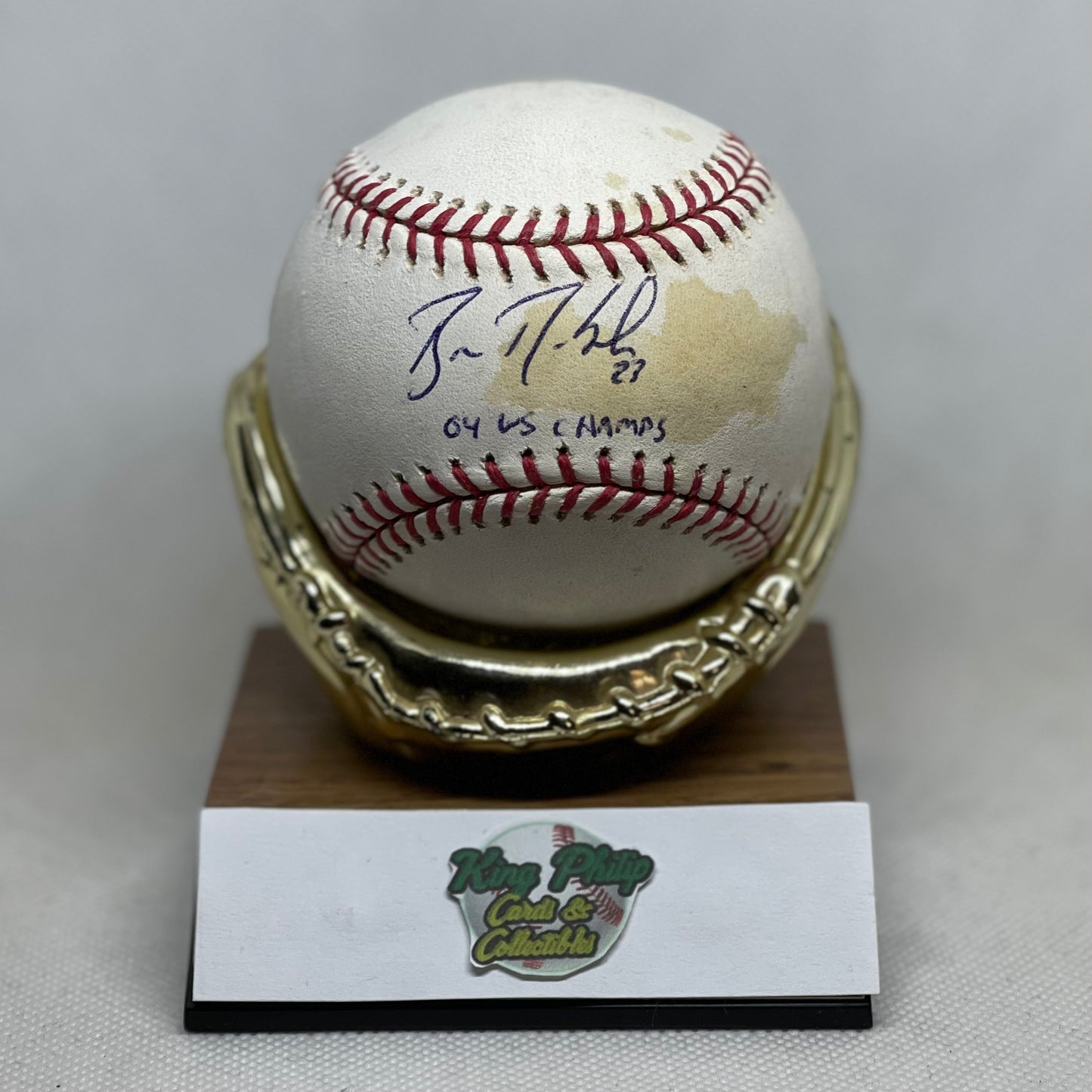 Brian Daubach Autographed baseball