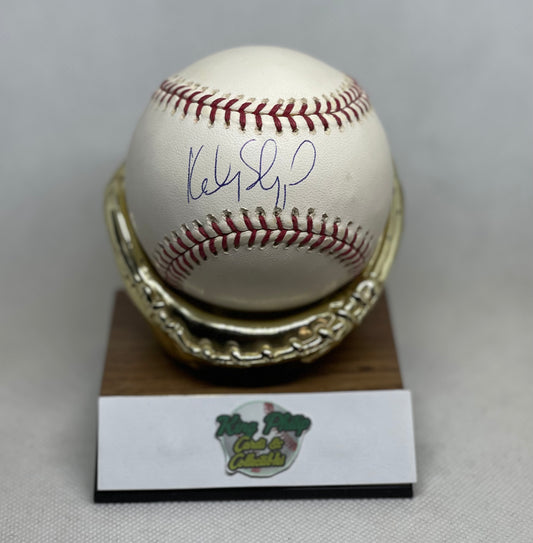 Kelly Shoppach Autographed baseball