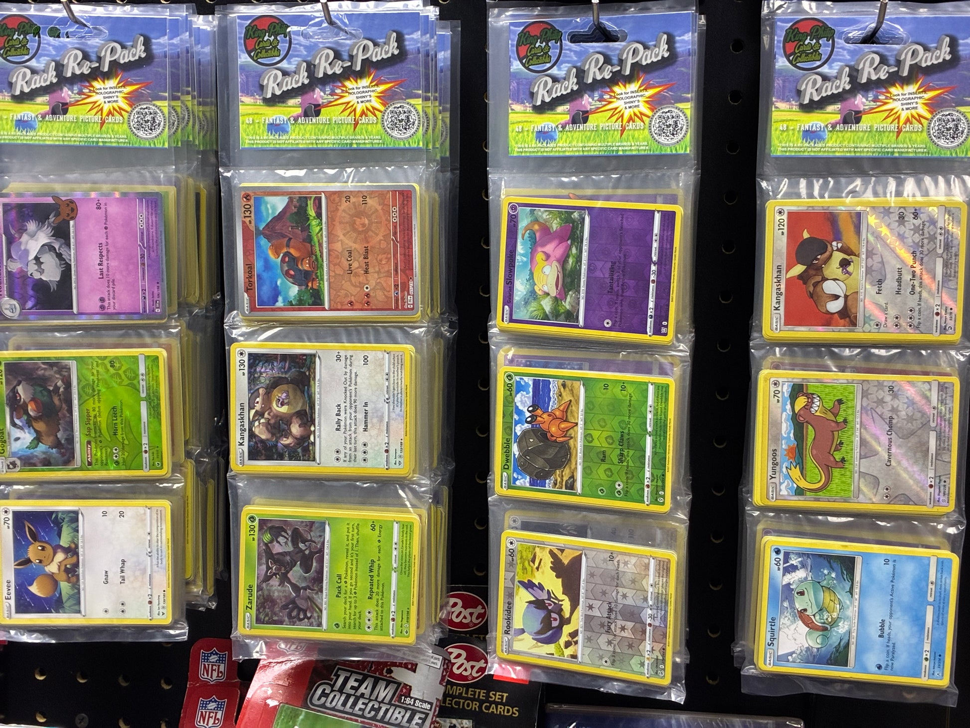 Rack Re-Pack 48 card POKMON re-pack (by King Philip Cards & Colle King Philip Cards & Collectibles Rack Re-Pack 48 card POKMON re-pack (by King Philip Cards & Colle King Philip Cards & Collectibles